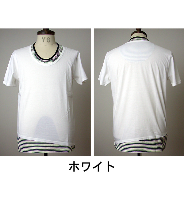 Audience アシンメトリーレイヤードS/S Tee