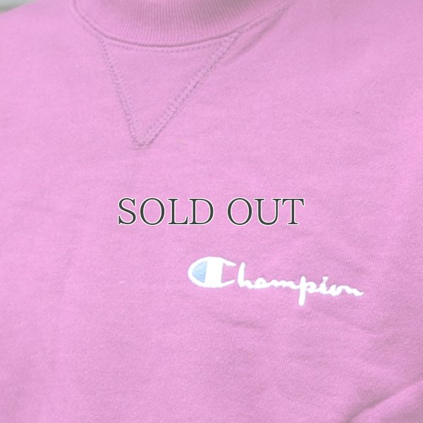 画像7: Champion (チャンピオン) ロゴ刺繍入りクルーネックスウェット【MADE IN U.S.A】『米国製』/ デッドストック