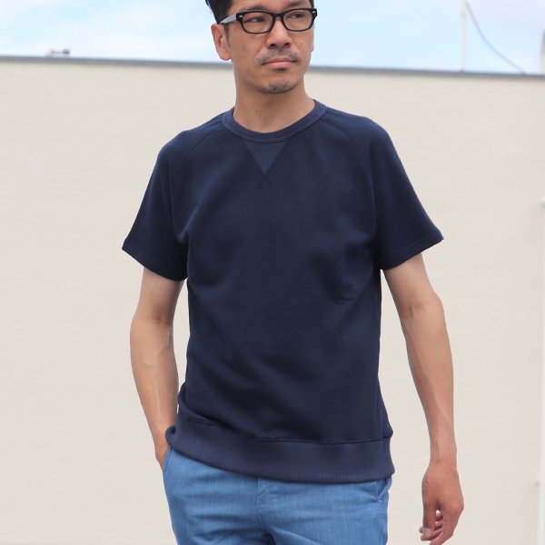 画像5: 【RE PRICE/価格改定】裏毛 ガゼット サドルショルダー S/Sスウェット【MADE IN JAPAN】『日本製』/ Upscape Audience