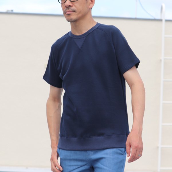 画像7: 【RE PRICE/価格改定】裏毛 ガゼット サドルショルダー S/Sスウェット【MADE IN JAPAN】『日本製』/ Upscape Audience