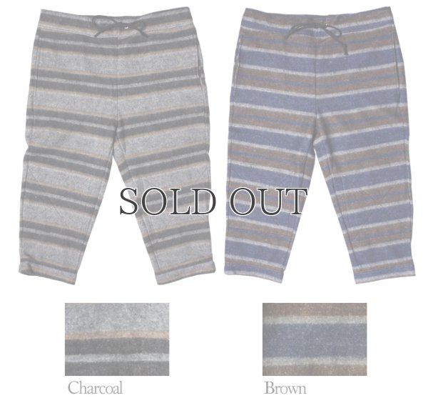 画像4: ハスキーボーダー起毛クロップドイージーパンツ【MADE IN JAPAN】[Lady's] / Upscape Audience