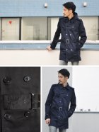 More photos3: 【価格改定】オーセンティックサテンフードモダントレンチコート / Audience
