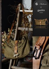 チェコ軍ハンドメイドリメイクトグルボタンショルダーバッグ【MADE IN JAPAN】 【送料無料】 / Audience × garden TOKYO