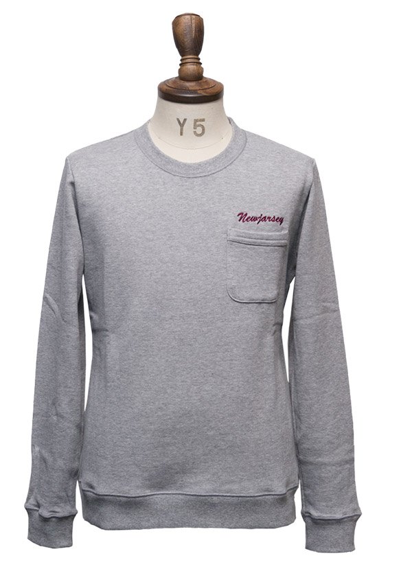 画像11: 【RE PRICE/価格改定】コーマ裏毛ポケット＆刺繍付きクルーネック長袖スウェット【MADE IN JAPAN】『日本製』/ Upscape Audience