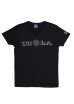 画像2: UCLA"UCLA"ロゴ三素材混カレッジプリント半袖VネックTシャツ [Lady's] / Audience (2)