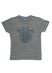 画像2:  UCLA"UCLA"大学ロゴ三素材混カレッジプリント半袖VネックTシャツ [Lady's] / Audience (2)