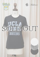 UCLA"UCLA EST.1919 BRUINS"三素材混カレッジプリント半袖クルーネックTシャツ [Lady's] / Audience