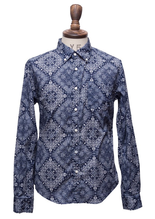 画像17: 【RE PRICE / 価格改定】バンダナプリントボタンダウンカラー長袖シャツ【MADE IN JAPAN】『日本製』/ Upscape Audience