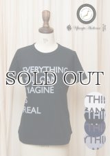 ラフィー天竺"EVERYTHING..."プリントポケット付きクルーネックT [Lady's]【MADE IN JAPAN】『日本製』/ Upscape Audience