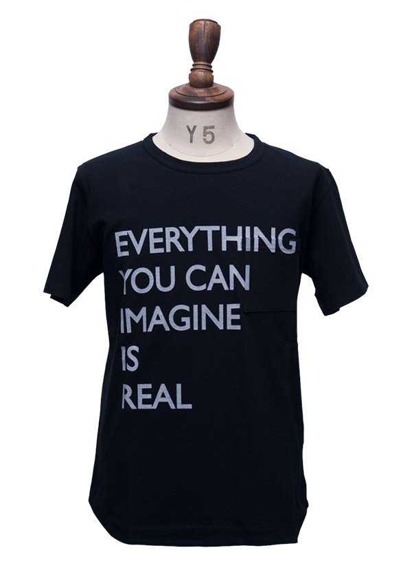 画像2: 【RE PRICE / 価格改定】ラフィー天竺"EVERYTHING..."プリントポケット付きクルーネックT [Lady's]【MADE IN JAPAN】『日本製』/ Upscape Audience