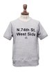 画像16: ソフトエアー裏毛"N.74th St. West Side"プリントラグラン半袖スウェットシャツ【MADE IN JAPAN】『日本製』/ Upscape Audience