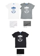 More photos2: 【RE PRICE / 価格改定】 UCLA"UCLA B"エンブレム三素材混カレッジプリント半袖クルーネックTシャツ / Audience