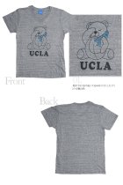 More photos1: UCLA"Sleepy Bear"コットン/三素材混カレッジプリント半袖VネックTシャツ [Lady's] / Audience