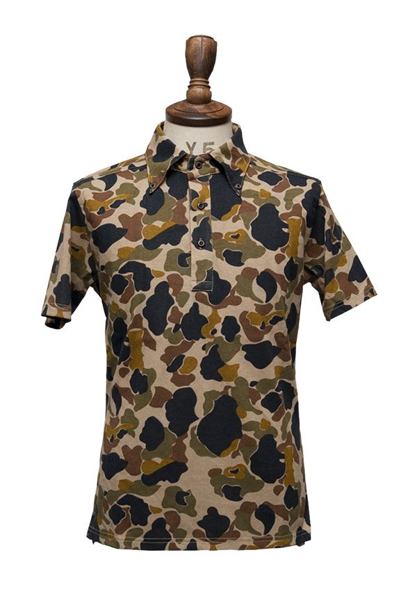 画像9: 【RE PRICE / 価格改定】ダックカモプリント天竺ボタンダウンカラーポロシャツ【MADE IN JAPAN】『日本製』/ Upscape Audience