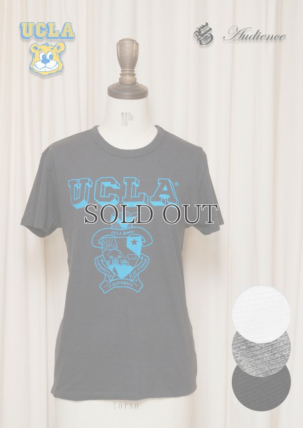 画像1:  UCLA"UCLA"エンブレム三素材混カレッジプリント半袖クルーネックTシャツ [Lady's] / Audience