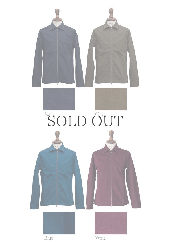 画像10: 硫化染めストレッチツイルZIPミリタリーシャツジャケット / Audience