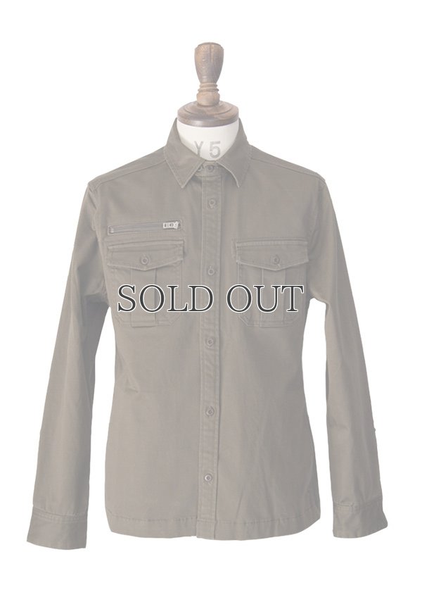 画像4: 硫化染めストレッチツイルヴィンテージARMYシャツジャケット / Audience