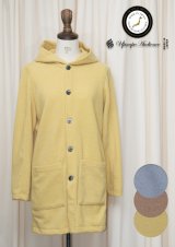 【RE PRICE / 価格改定】9Gスパン起毛フードロングカーデコート [Lady's]【MADE IN JAPAN】『日本製』/ Upscape Audience
