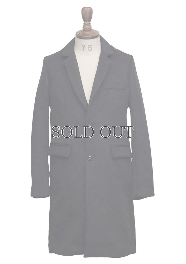 画像9: ダブルフェイスウールビーバーメルトン2ボタンロングチェスターコート 【送料無料】 / Audience