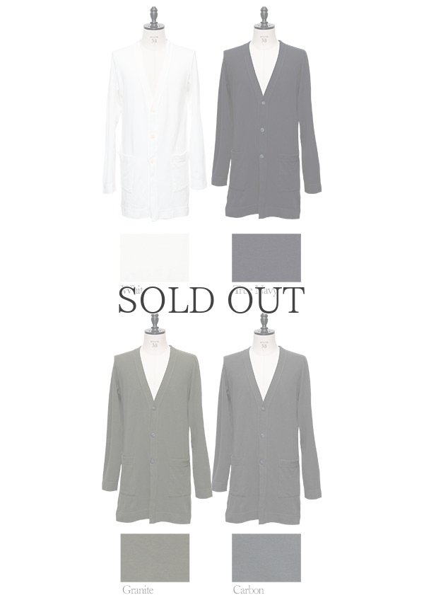 画像11: JPSダブルニット3Bロングカーディガン【MADE IN JAPAN】『日本製』/ Upscape Audience