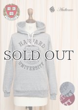 HARVARD"HARVARD EMBLEM UNIVERSITY"フーデッドライトパーカー[Lady's] / Audience