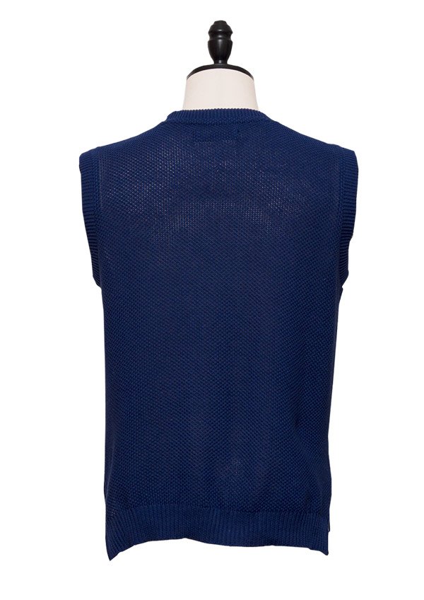 画像6: 【RE PRICE/価格改定】フランスリネンケーブル×鹿の子クルーネックベスト[Lady's] / Upscape Audience