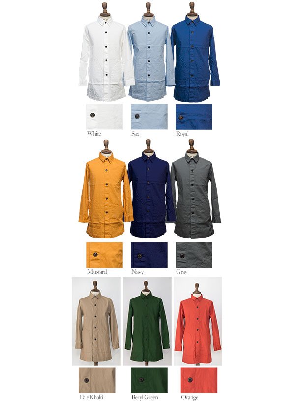 画像12: 【RE PRICE / 価格改定】オックスフォードアトリエシャツコート【MADE IN JAPAN】『日本製』/ Upscape Audience