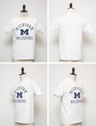 More photos2: 【RE PRICE / 価格改定】MICHIGAN "MICHIGAN M WOLVERINES" C/N S/S 6.6oz オールドプリントT / Audience