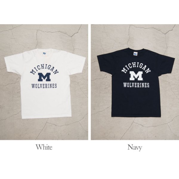 画像5: 【RE PRICE / 価格改定】MICHIGAN "MICHIGAN M WOLVERINES" C/N S/S 6.6oz オールドプリントT [Lady's] / Audience