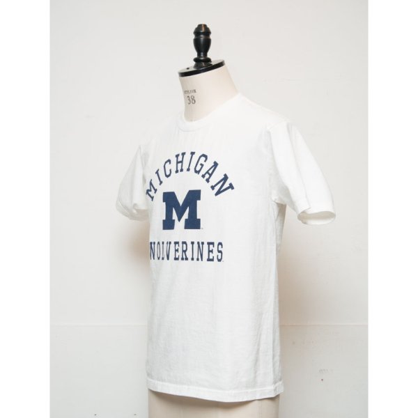 画像2: 【RE PRICE / 価格改定】MICHIGAN "MICHIGAN M WOLVERINES" C/N S/S 6.6oz オールドプリントT [Lady's] / Audience