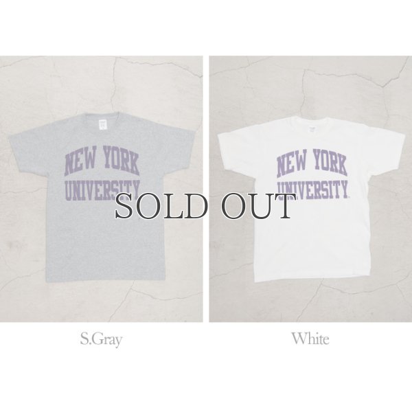 画像18: 【RE PRICE / 価格改定】NEW YORK UNIVERSITY"NEW YORK UNIVERSITY"C/N S/S 6.6oz オールドプリントT / Audience