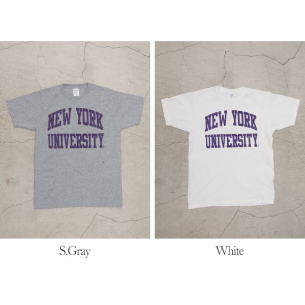 画像5: 【RE PRICE / 価格改定】NEW YORK UNIVERSITY"NEW YORK UNIVERSITY"C/N S/S 6.6oz オールドプリントT [Lady's] / Audience