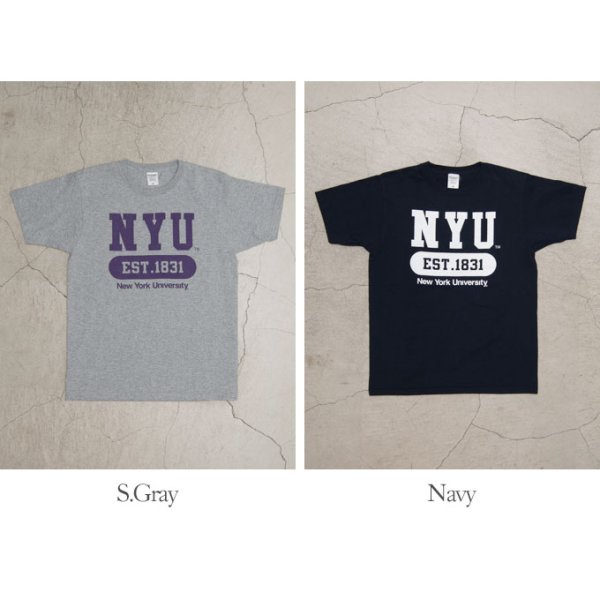 画像5: 【RE PRICE / 価格改定】NEW YORK UNIVERSITY"NYU EST.1831"C/N S/S 6.6oz オールドプリントT [Lady's] / Audience