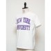 画像12: 【RE PRICE / 価格改定】NEW YORK UNIVERSITY"NEW YORK UNIVERSITY"C/N S/S 6.6oz オールドプリントT / Audience