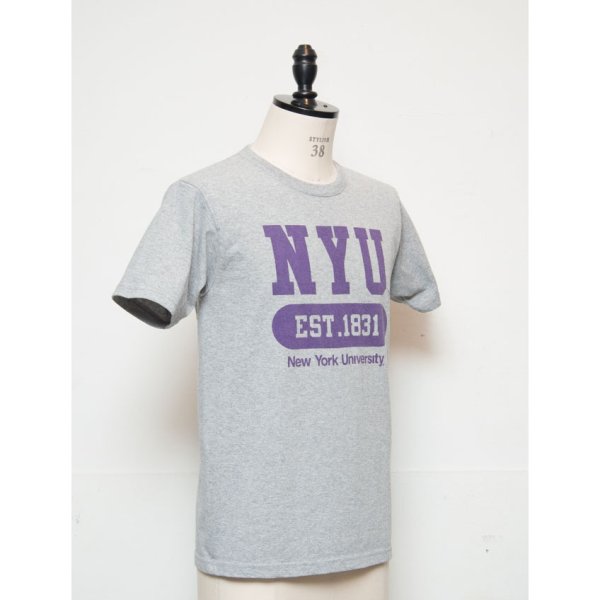 画像3: 【RE PRICE / 価格改定】NEW YORK UNIVERSITY"NYU EST.1831"C/N S/S 6.6oz オールドプリントT [Lady's] / Audience