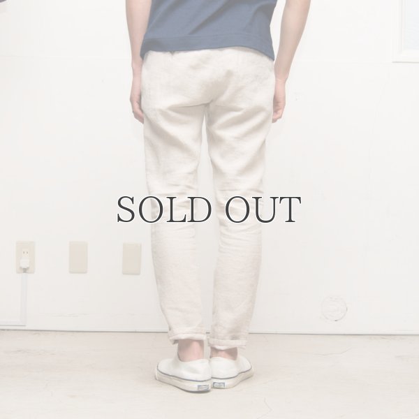 画像11: フレンチリネンナチュールドキャンバス2タックアンクルパンツ【MADE IN JAPAN】『日本製』 / Upscape Audience