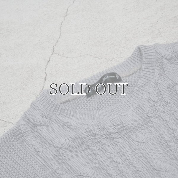 画像7: ケーブル×鹿の子クルーネックコットンニット【MADE IN JAPAN】『日本製』/ Upscape Audience