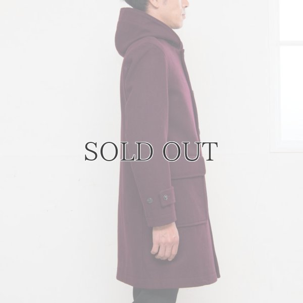 画像4: 840gピュアウールメルトンフードステンカラーコート【送料無料】 / Audience