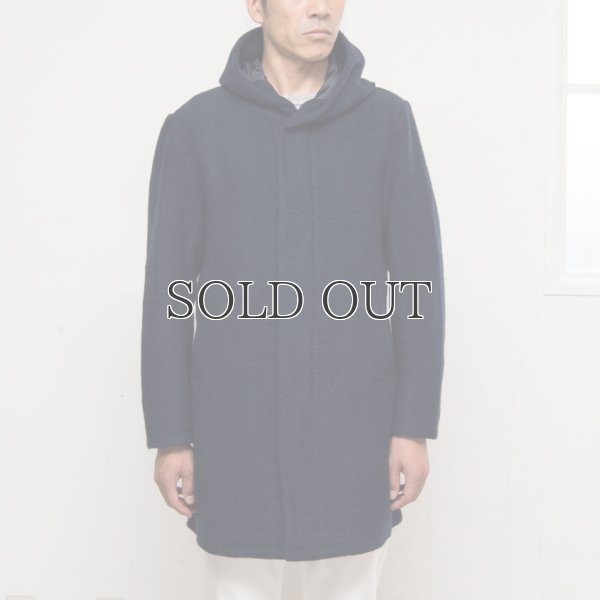 画像3: スライバーウールニットフードロングコート 【送料無料】  / Audience