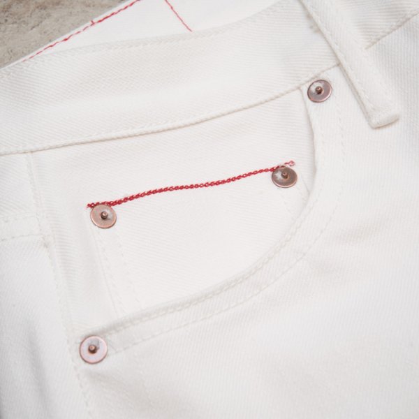 画像16: 【RE PRICE/価格改定】赤耳(セルヴィッチ)ホワイトデニムショートパンツ【MADE IN JAPAN】『日本製』/ Upscape Audience