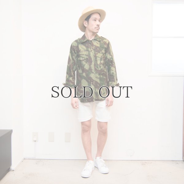 画像9: ポルトガル軍70sリザードカモヘリンボーンフィールドシャツ / デッドストック