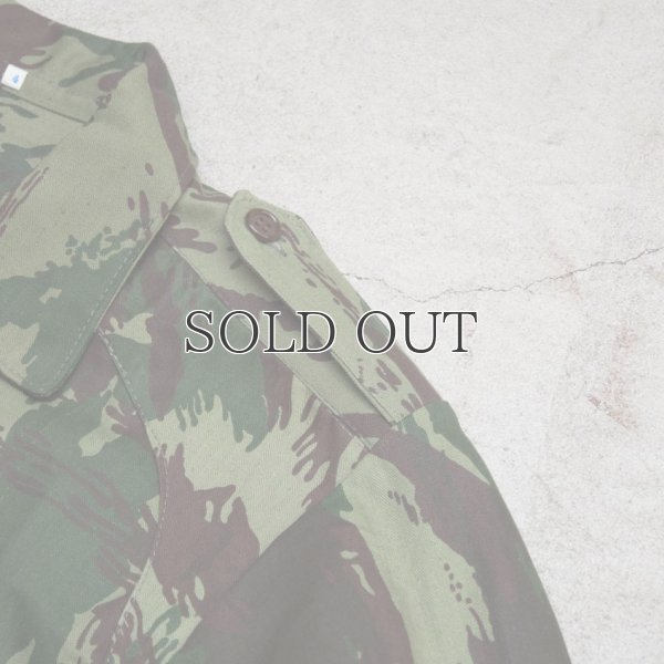 画像8: ポルトガル軍70sリザードカモヘリンボーンフィールドシャツ / デッドストック