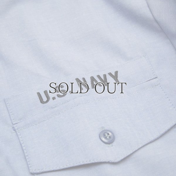 画像16: 【RE PRICE/価格改定】U.S.NAVY シャンブレー半袖ミリタリーシャツ / デッドストック