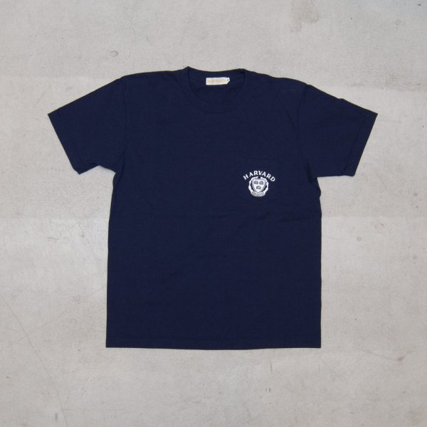 画像10: 【RE PRICE / 価格改定】Harvard University "HARVARD" 7.1oz米綿丸胴オールドプリントクルーネックポケットT / Audience