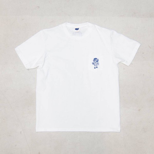 画像13: 【RE PRICE / 価格改定】University of North Carolina at Chapel Hill "Rameses" 7.1oz米綿丸胴オールドプリントクルーネックポケットT / Audience