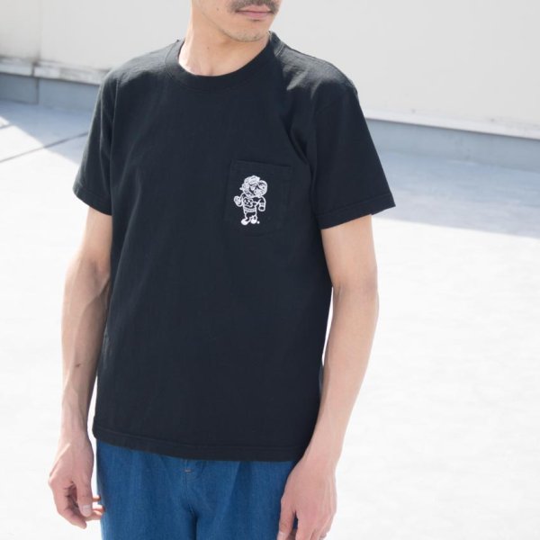 画像8: 【RE PRICE / 価格改定】University of North Carolina at Chapel Hill "Rameses" 7.1oz米綿丸胴オールドプリントクルーネックポケットT / Audience