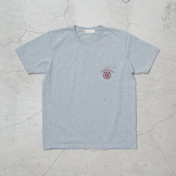 画像12: 【RE PRICE / 価格改定】Harvard University "HARVARD" 7.1oz米綿丸胴オールドプリントクルーネックポケットT / Audience