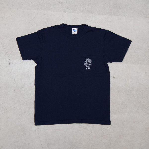 画像12: 【RE PRICE / 価格改定】University of North Carolina at Chapel Hill "Rameses" 7.1oz米綿丸胴オールドプリントクルーネックポケットT / Audience