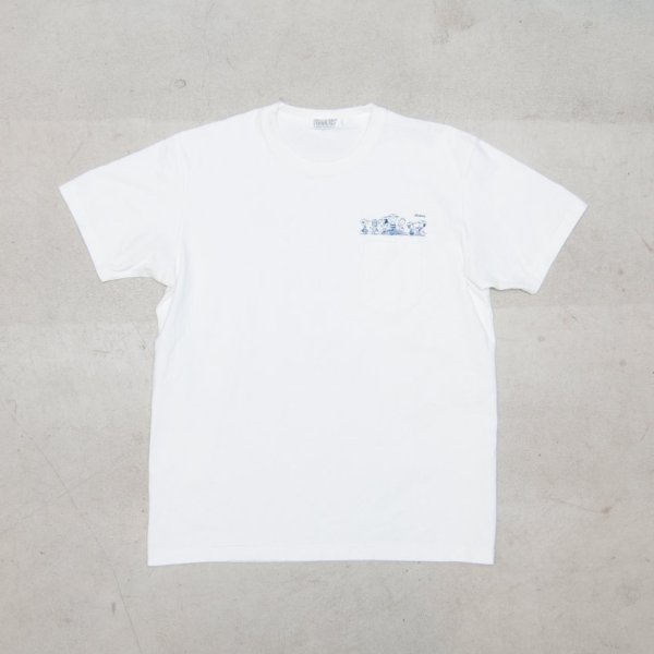 画像20: 【RE PRICE / 価格改定】Old Snoopy "Schulz-Comic" 7.1oz米綿丸胴オールドプリントクルーネックポケットT / Audience