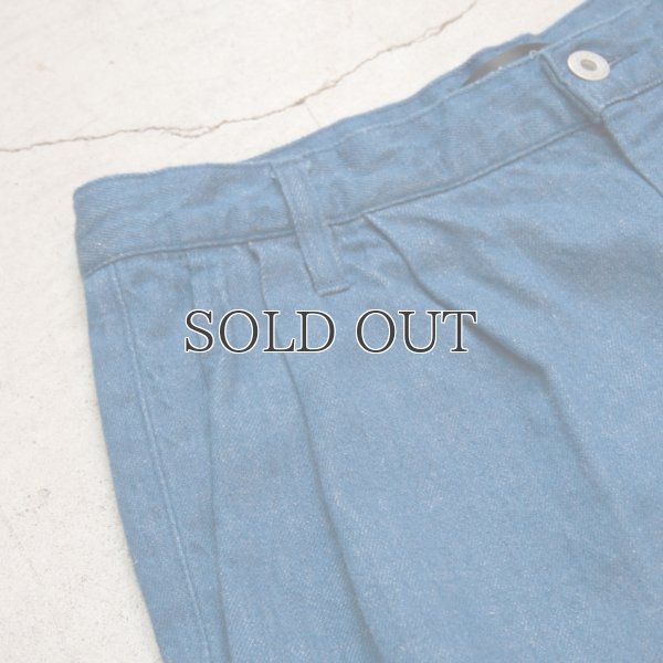 画像7: 麻混デニムワイド2タックアンクルパンツ [Lady's] 【MADE IN JAPAN】『日本製』 / Upscape Audience